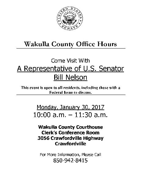 wakulla county office hours 2017